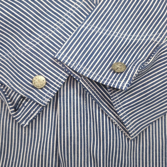 Vintage NWT 46x32 Pointer Brand Train Crewman Coveralls Hickory Stripe RARE - Picture 6 of 16